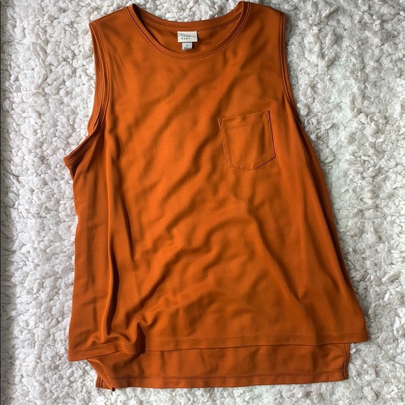 a new day Tops - a new day size large orange sleeveless pocket tee